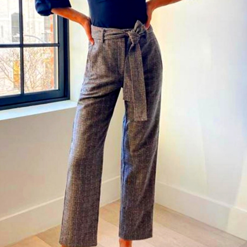 Aritzia Wilfred Wool Tie Front Pants